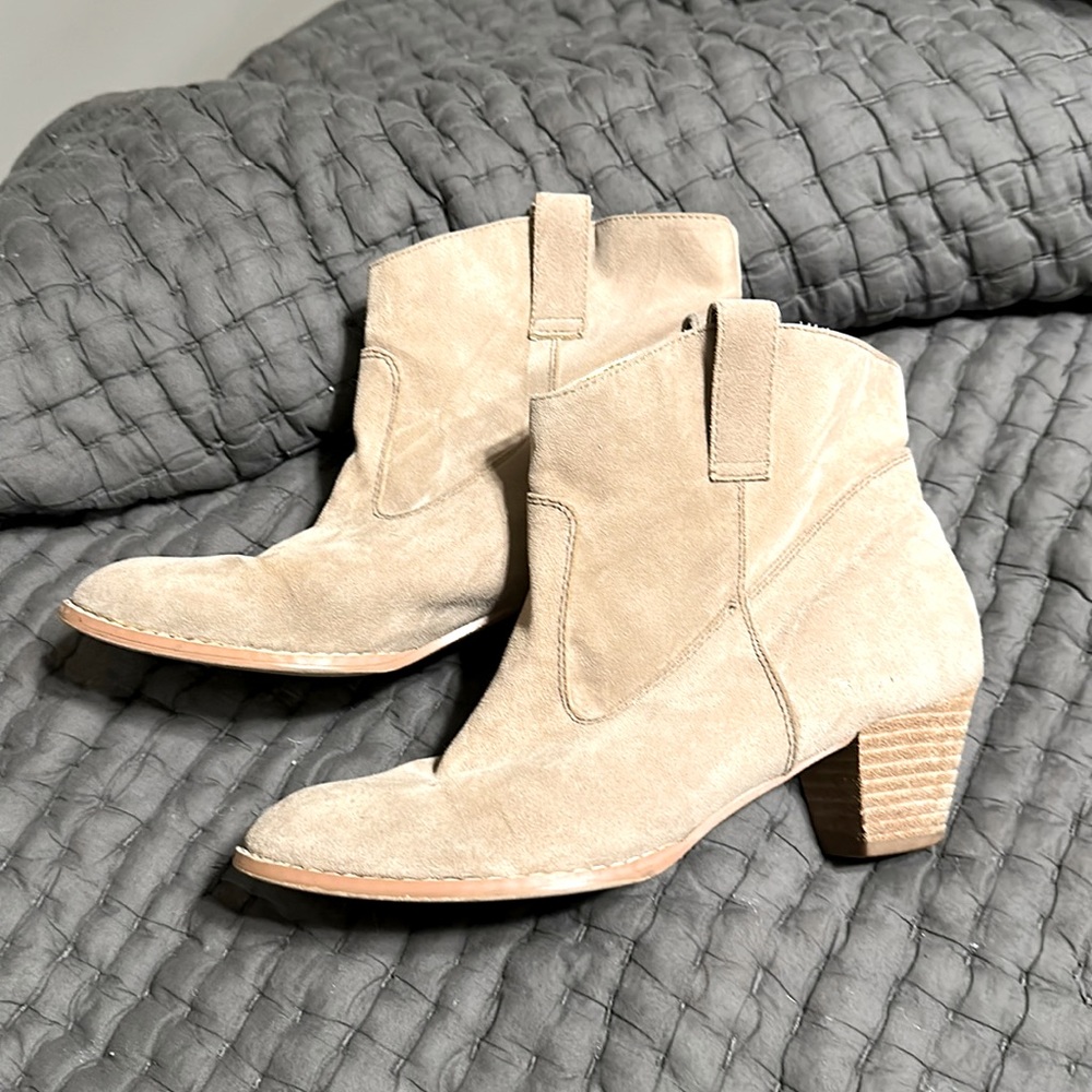 Light Tan Suede Boots